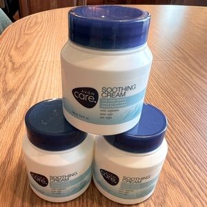 Women’s New AVON CARE Lot Of 3 Smoothing Face Cream 3.4oz Bottles